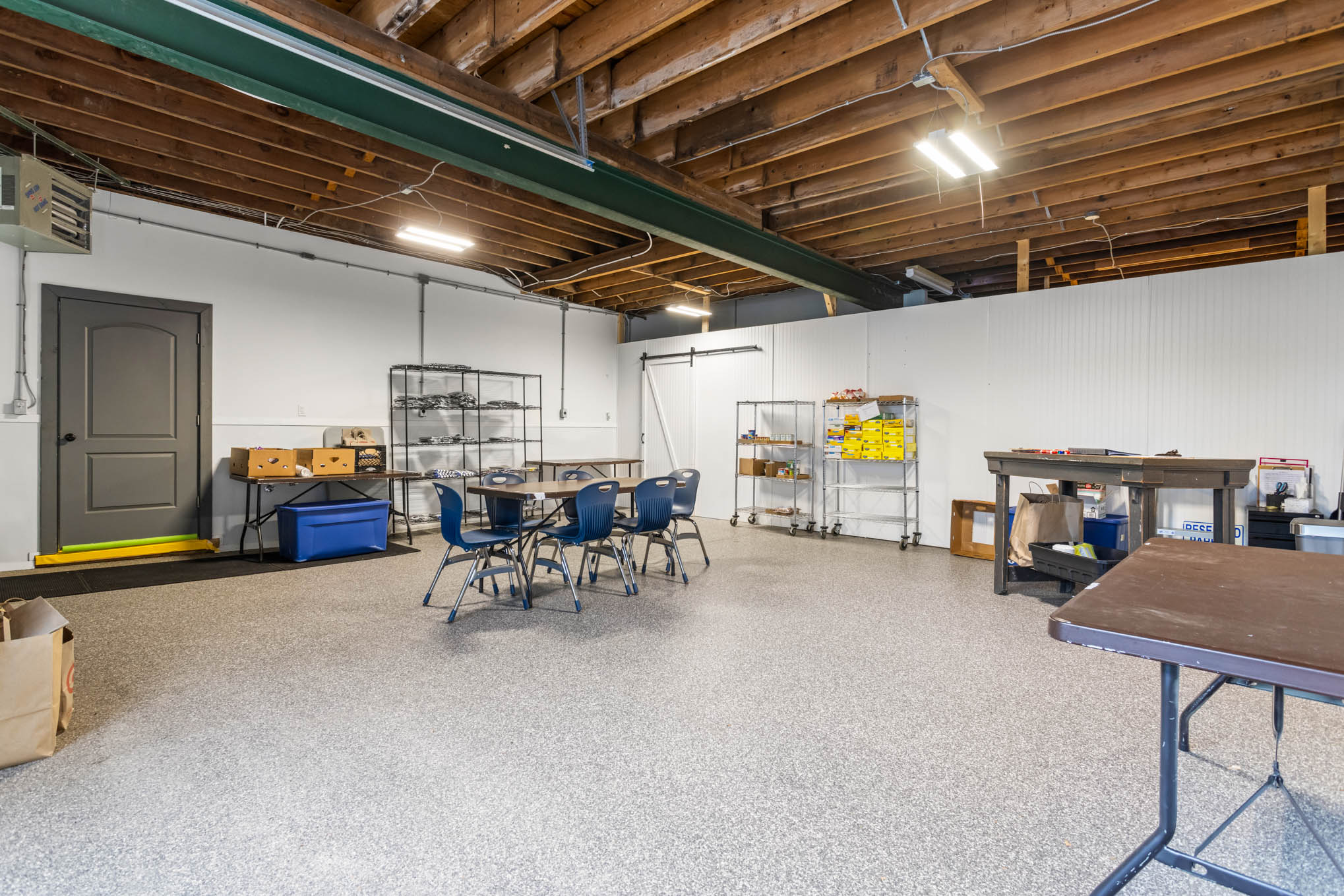 Additional food pantry area at The Goose