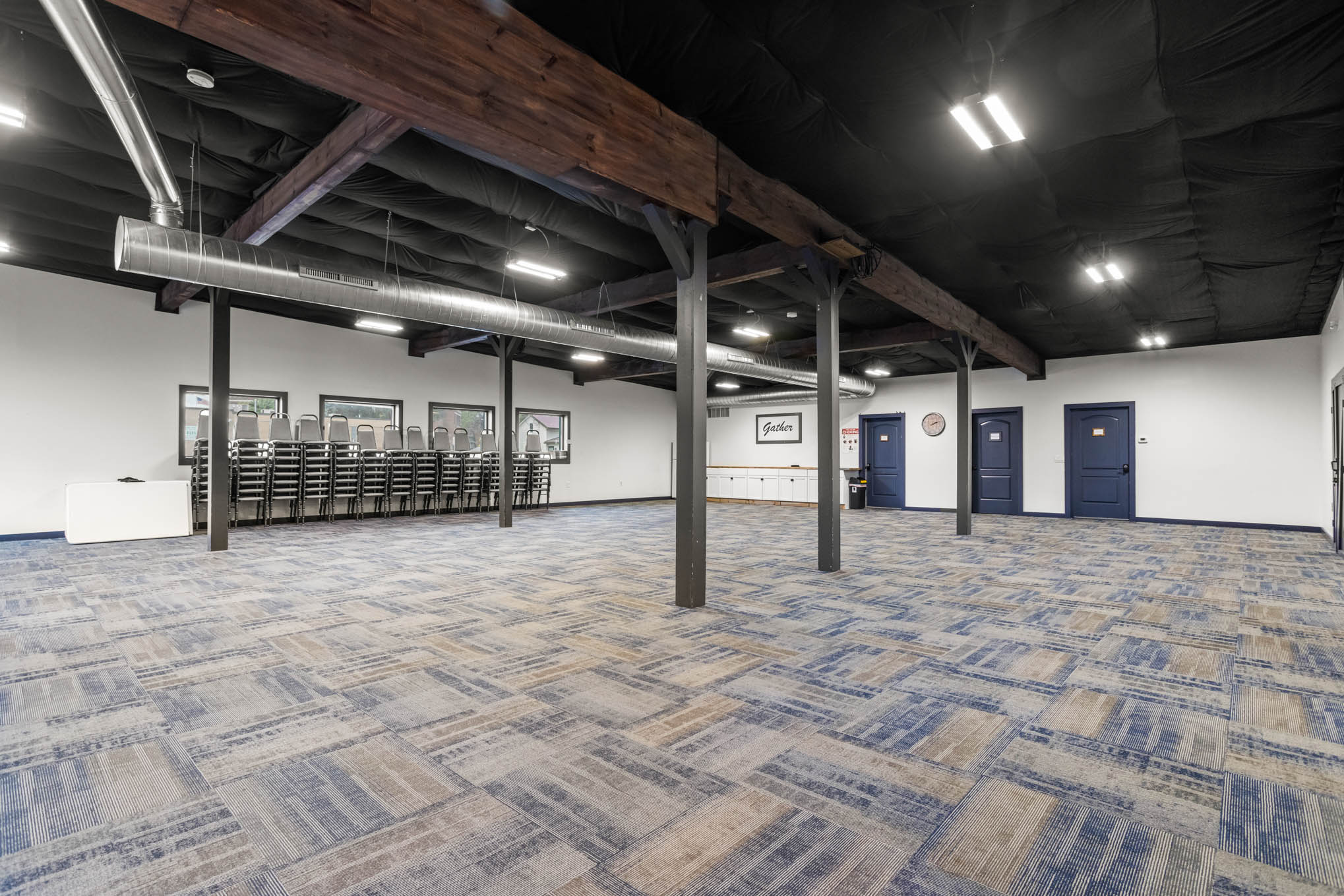 Wide view of The Goose rental space