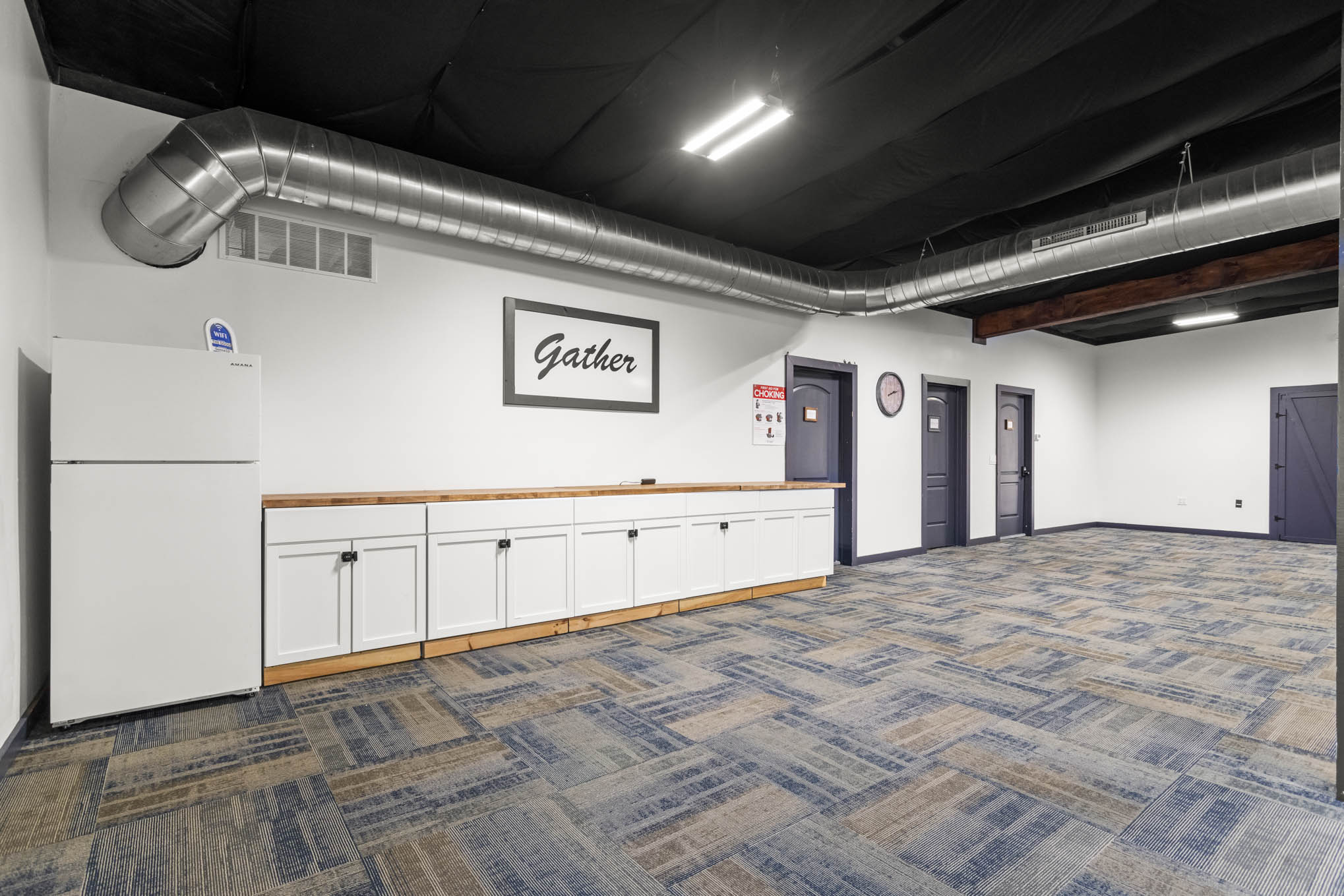 Interior event space at The Goose