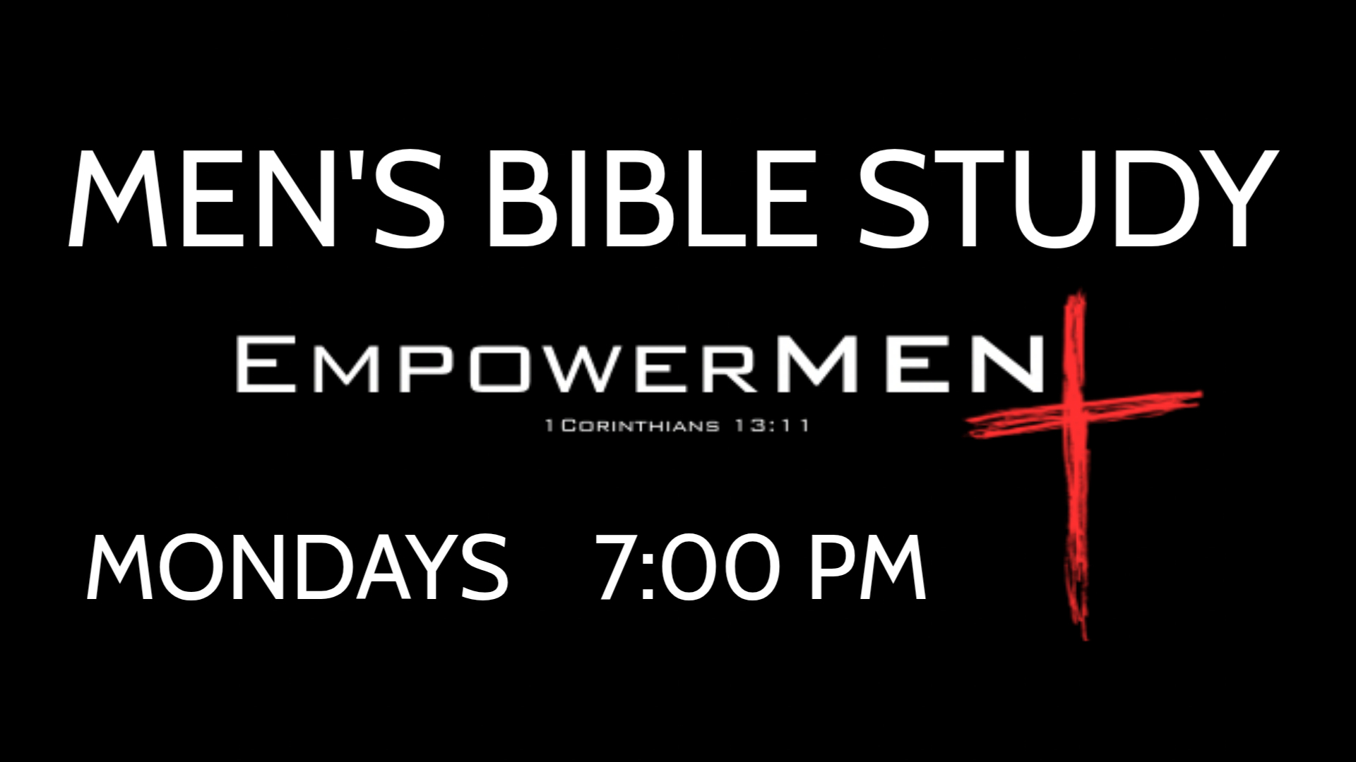 Men's Bible Study Mondays at 7:00 PM at The Goose